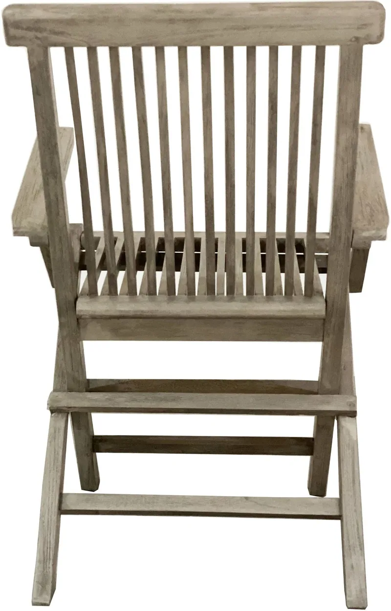 Saltö stol med armstöd - Grå teak - Grå teak - Products - Utemöbler & utemiljö - Balkong & altan - Balkongmöbler - Balkongstol