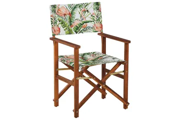 Salve Karmstol Utomhus - Mörkbrun/Grön/Rosa - Products - Utemöbler & utemiljö - Balkong & altan - Balkongmöbler - Balkongstol