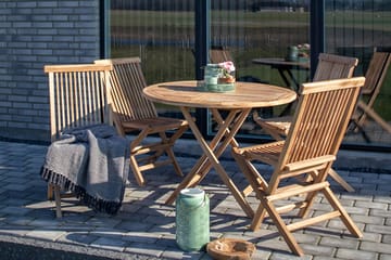 Toledo Matstolar Utomhus 2-pack - Teak - Products - Utemöbler & utemiljö - Balkong & altan - Balkongmöbler - Balkongstol