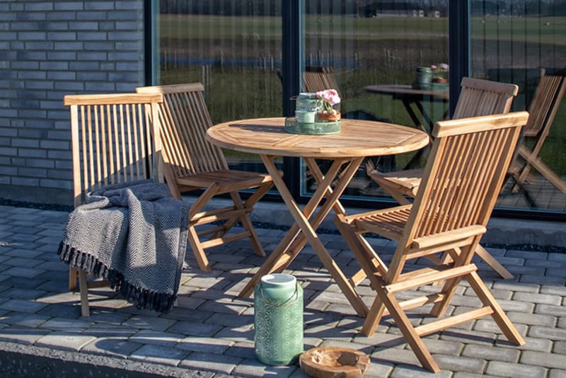 Toledo Matstolar Utomhus 2-pack - Teak - Products - Utemöbler & utemiljö - Balkong & altan - Balkongmöbler - Balkongstol