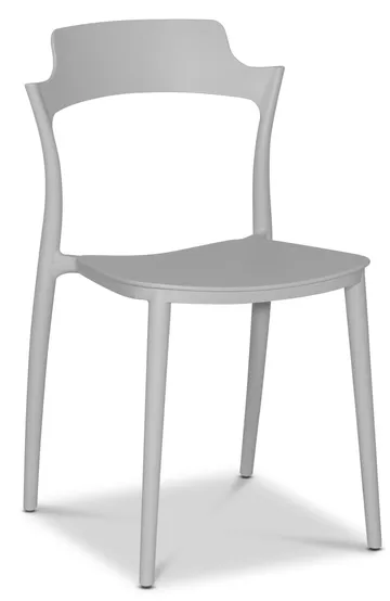 Utematstol Abbe Stapelbar i Plast - Grå - Products - Utemöbler & utemiljö - Balkong & altan - Balkongmöbler - Balkongstol