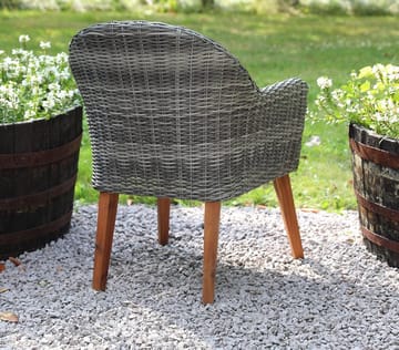 Utematstol i grå konstrotting - Valetta - Grå - Products - Utemöbler & utemiljö - Balkong & altan - Balkongmöbler - Balkongstol