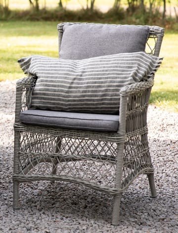 Utematstol i grå rotting med dyna - Grå - Products - Utemöbler & utemiljö - Balkong & altan - Balkongmöbler - Balkongstol