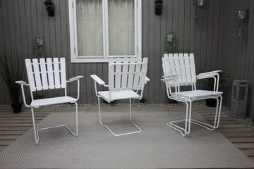 Vaxholm Karmstol Utomhus Vit - KWA - Products - Utemöbler & utemiljö - Balkong & altan - Balkongmöbler - Balkongstol