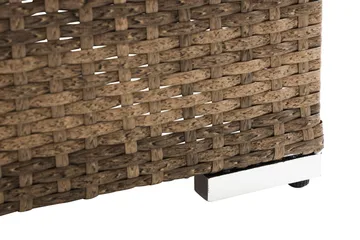 Wisconsin Premium 2-sits Loungesoffa utomhus – Utesoffa i Konstrotting för balkong - Sand Beige / Svarta dynor - Products - Utemöbler & utemiljö - Balkong & altan - Balkongmöbler - Balkongsoffa