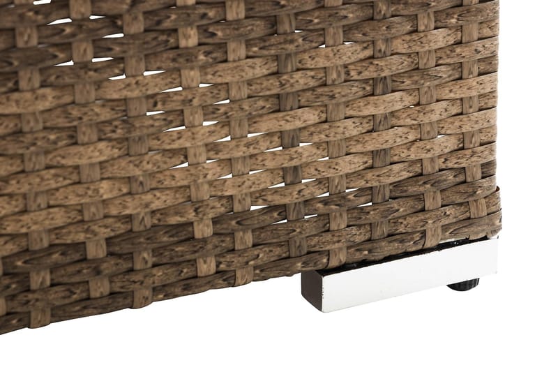 Wisconsin Premium 2-sits Loungesoffa utomhus – Utesoffa i Konstrotting för balkong - Sand Beige / Svarta dynor - Products - Utemöbler & utemiljö - Balkong & altan - Balkongmöbler - Balkongsoffa