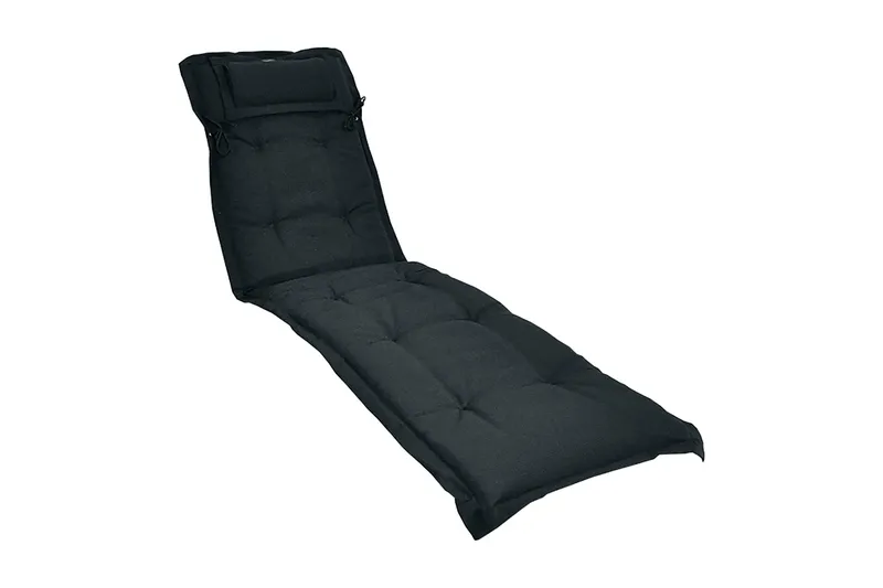 Canyon Solsängsdyna med nackkudde Fritab Black - Products - Utemöbler & utemiljö - Dynor - Solsängsdynor