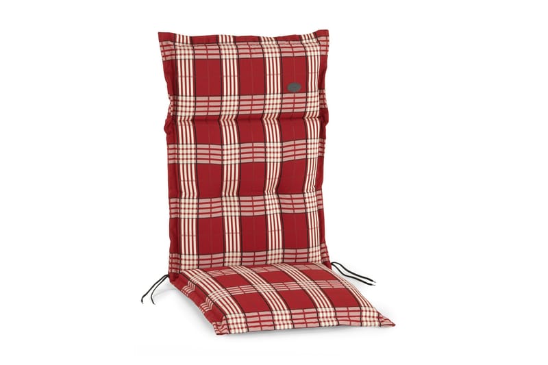 Hillerstorp Milano Dyna röd rutig - R öd/Vit-rutig - Products - Utemöbler & utemiljö - Dynor - Positionsdynor