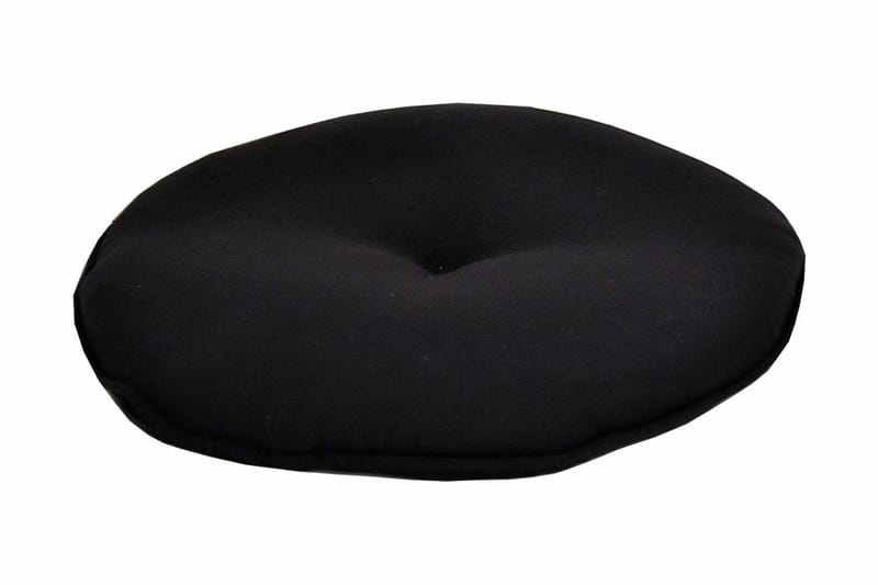 Sittdyna Fritab Sittdyna Wien Rund Black - Products - Utemöbler & utemiljö - Dynor - Sittdyna & ryggdyna utemöbler