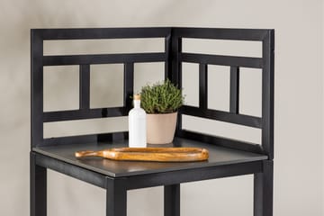 Alicante garden kitchen corner table black/fiber concrete - Svart - Products - Utem öbler & utemiljö - Grill & utekök - Utekök - Kompletta utekök