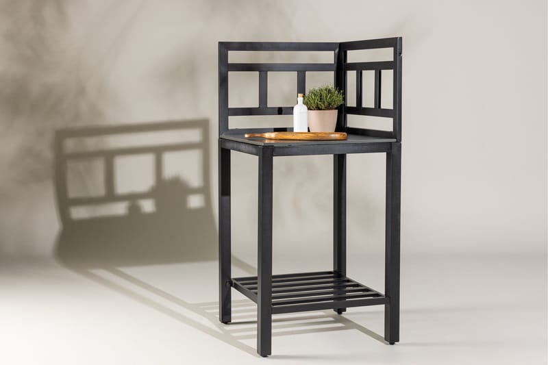 Alicante garden kitchen corner table black/fiber concrete - Svart - Products - Utemöbler & utemiljö - Grill & utekök - Utekök - Kompletta utekök