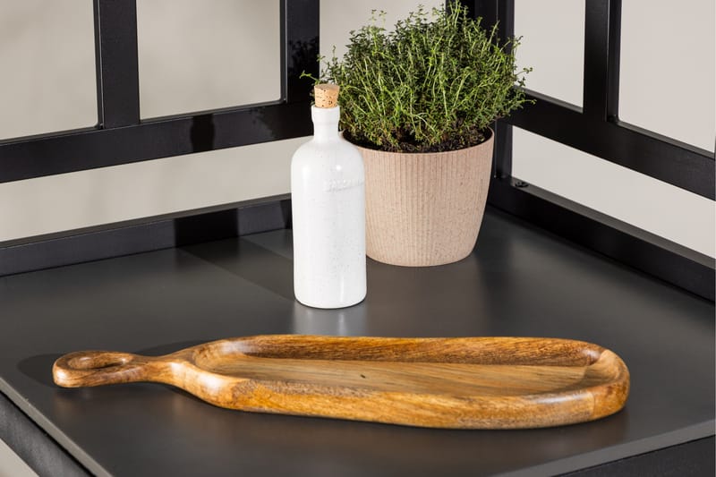 Alicante garden kitchen corner table black/fiber concrete - Svart - Products - Utemöbler & utemiljö - Grill & utekök - Utekök - Kompletta utekök