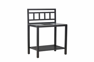 Alicante garden kitchen table with hole black/fiber concrete - Svart - Products - Utemöbler & utemiljö - Grill & utekök - Utekök - Kompletta utekök