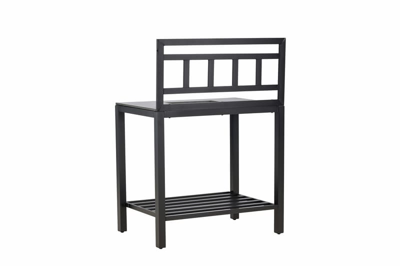 Alicante garden kitchen table with hole black/fiber concrete - Svart - Products - Utemöbler & utemiljö - Grill & utekök - Utekök - Kompletta utekök