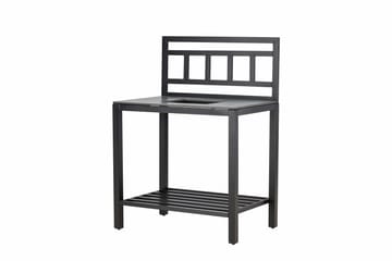 Alicante garden kitchen table with hole black/fiber concrete - Svart - Products - Utemöbler & utemiljö - Grill & utekök - Utekök - Kompletta utekök