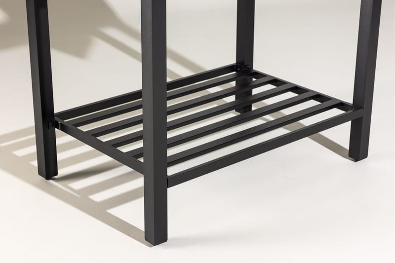 Alicante garden kitchen table with hole black/fiber concrete - Svart - Products - Utemöbler & utemiljö - Grill & utekök - Utekök - Kompletta utekök