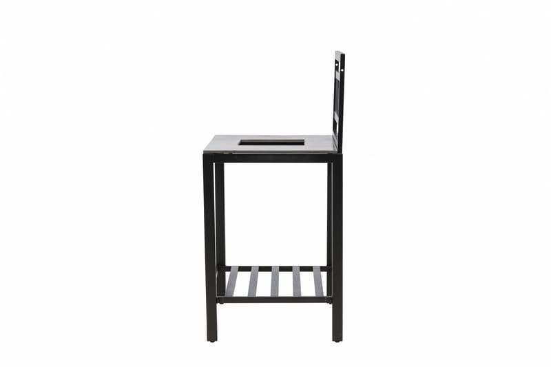 Alicante garden kitchen table with hole black/fiber concrete - Svart - Products - Utemöbler & utemiljö - Grill & utekök - Utekök - Kompletta utekök