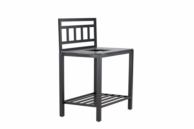 Alicante garden kitchen table with hole black/fiber concrete - Svart - Products - Utemöbler & utemiljö - Grill & utekök - Utekök - Kompletta utekök