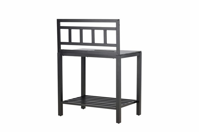 Alicante garden kitchen table with hole black/fiber concrete - Svart - Products - Utemöbler & utemiljö - Grill & utekök - Utekök - Kompletta utekök