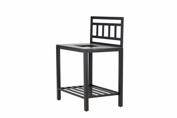 Alicante garden kitchen table with hole black/fiber concrete - Svart - Products - Utemöbler & utemiljö - Grill & utekök - Utekök - Kompletta utekök