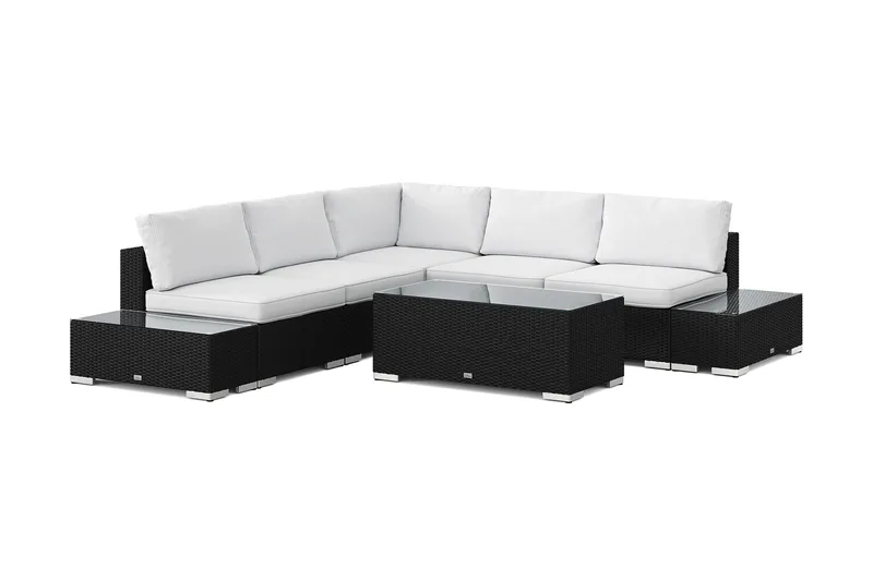 Bahamas Hörnsoffa (Vändbar) öppet avslut inkl avslut 5 sits - bord utan hylla