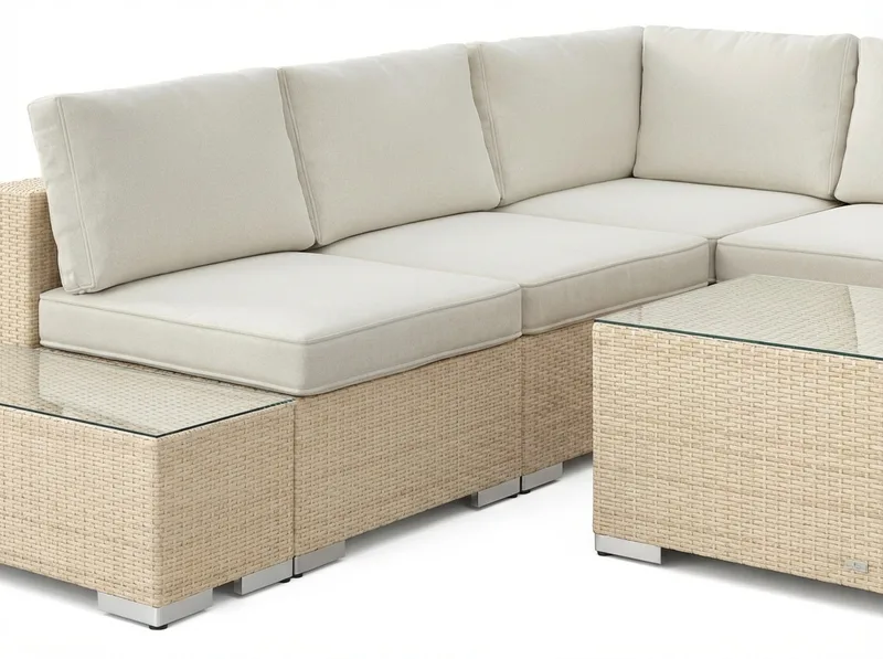Bahamas Hörnsoffa (Vändbar) öppet avslut inkl avslut 5 sits - bord utan hylla - Products - Utemöbler & utemiljö - Loungemöbler - Loungeset & loungegrupp