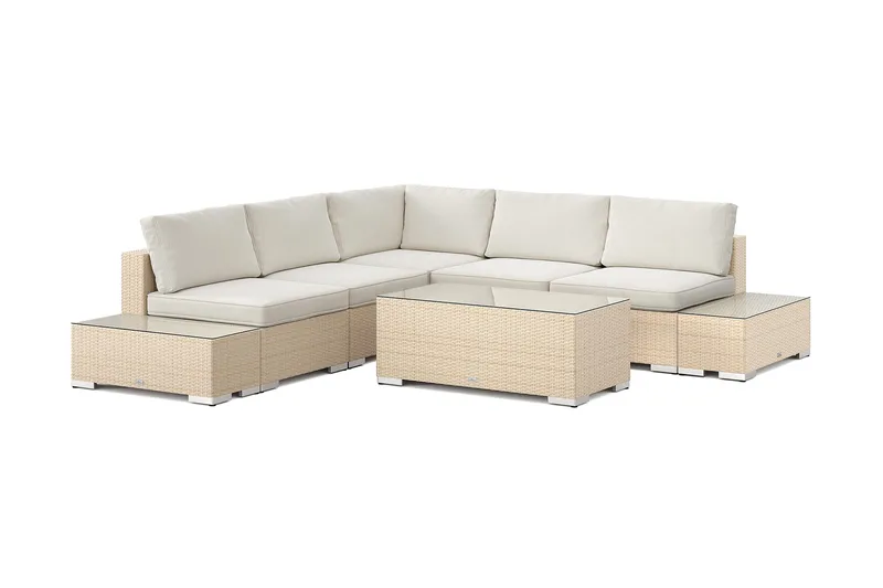 Bahamas Hörnsoffa (Vändbar) öppet avslut inkl avslut 5 sits - bord utan hylla - Products - Utemöbler & utemiljö - Loungemöbler - Loungeset & loungegrupp