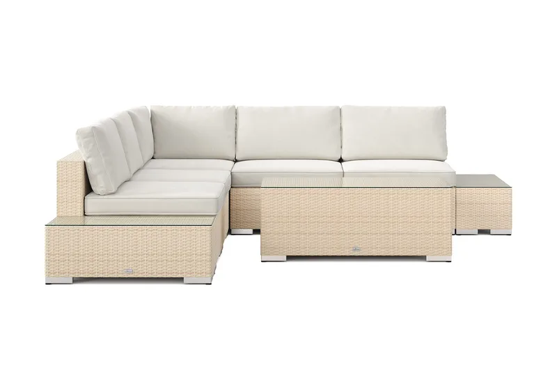 Bahamas Hörnsoffa (Vändbar) öppet avslut inkl avslut 5 sits - bord utan hylla - Products - Utemöbler & utemiljö - Loungemöbler - Loungeset & loungegrupp