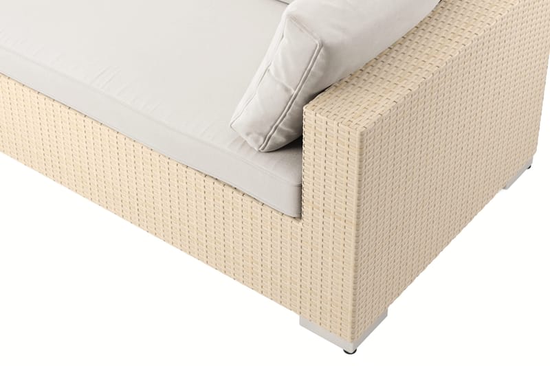 Bahamas L-formad utesoffa vänster, 7-sits med bord och hylla - Beige - Products - Utemöbler & utemiljö - Loungemöbler - Loungeset & loungegrupp