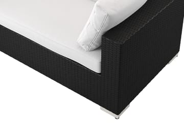Bahamas L-formad utesoffa vänster, 7-sits med bord och hylla - Svart - Products - Utemöbler & utemiljö - Loungemöbler - Loungeset & loungegrupp