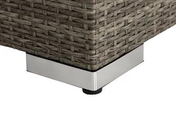 Bahamas Liten loungegrupp utomhus - Soffgrupp till balkong 3-sits - Litet loungeset konstrotting utemöbler - Grå /Sand / Svarta dynor - Products - Utemöbler & utemiljö - Loungemöbler - Loungeset & loungegrupp