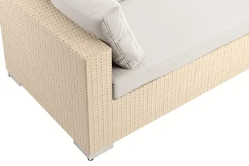 Bahamas U-formad utomhus loungegrupp med stängt avslut, 10-sits med bord - Beige - Products - Utemöbler & utemiljö - Loungemöbler - Loungeset & loungegrupp