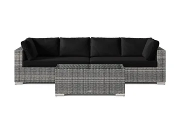 Bahamas utesoffa 4-sits med bord - Grå - Products - Utemöbler & utemiljö - Loungemöbler - Loungeset & loungegrupp