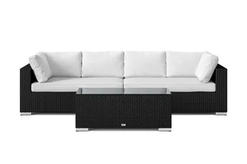 Bahamas utesoffa 4-sits med bord - Svart - Products - Utemöbler & utemiljö - Loungemöbler - Loungeset & loungegrupp