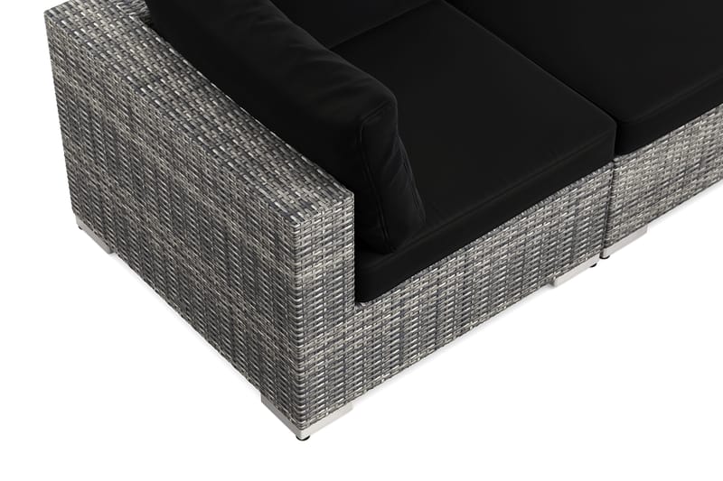 Bahamas utomhus hörnsoffa 5-sits v ändbar med bord - Grå - Products - Utemöbler & utemiljö - Loungemöbler - Loungeset & loungegrupp