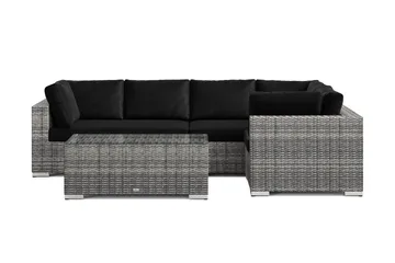 Bahamas utomhus hörnsoffa 5-sits vändbar med bord - Grå - Products - Utemöbler & utemiljö - Loungemöbler - Loungeset & loungegrupp