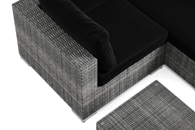 Bahamas utomhus hörnsoffa 5-sits vändbar med bord - Grå - Products - Utemöbler & utemiljö - Loungemöbler - Loungeset & loungegrupp
