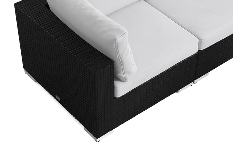 Bahamas utomhus hörnsoffa 5-sits vändbar med bord - Svart - Products - Utemöbler & utemiljö - Loungemöbler - Loungeset & loungegrupp