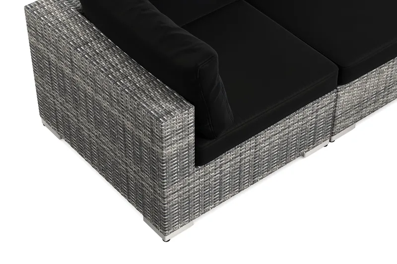 Bahamas utomhus hörnsoffa 8-sits vändbar med fåtölj och bord - Grå - Products - Utemöbler & utemiljö - Loungemöbler - Loungeset & loungegrupp