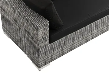 Bahamas utomhus L-soffa höger 8-sits med fåtölj och bord med hylla - Grå - Products - Utemöbler & utemiljö - Loungemöbler - Loungeset & loungegrupp