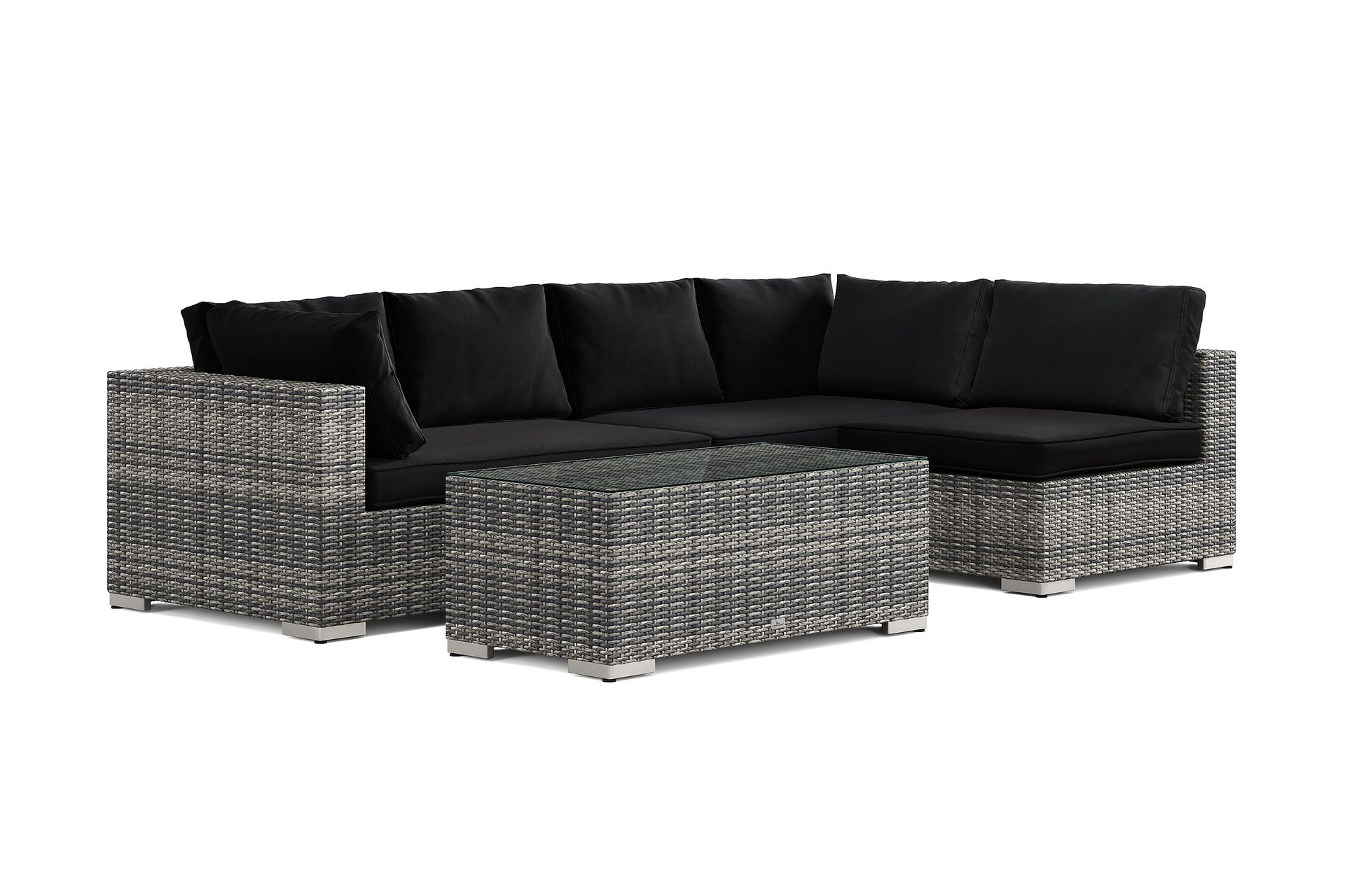 Bahamas utomhus loungegrupp 5-sits med vändbar schäslong och bord