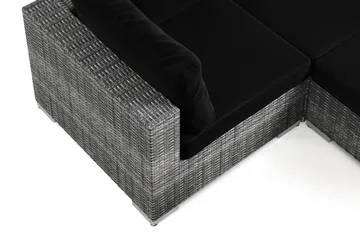 Bahamas utomhus U-soffa 7-sits vändbar divan med öppet avslut och bord - Grå - Products - Utemöbler & utemiljö - Loungemöbler - Loungeset & loungegrupp
