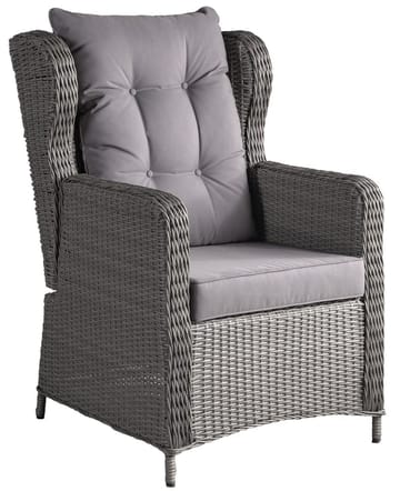California utemöbelgrupp med recliner soffa, fåtöljer och bord - Grå konstrotting - Grå - Products - Utemöbler & utemiljö - Loungemöbler - Loungeset & loungegrupp