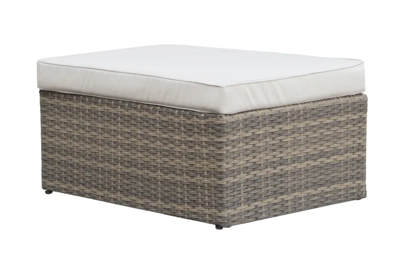 Dramilo Loungegrupp i konstrotting med bord och dynor - Beige - Products - Utemöbler & utemiljö - Loungemöbler - Loungeset & loungegrupp