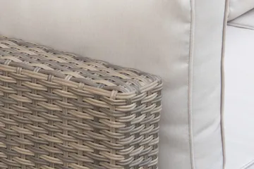 Dramilo Loungegrupp i konstrotting med bord och dynor - Beige - Products - Utemöbler & utemiljö - Loungemöbler - Loungeset & loungegrupp