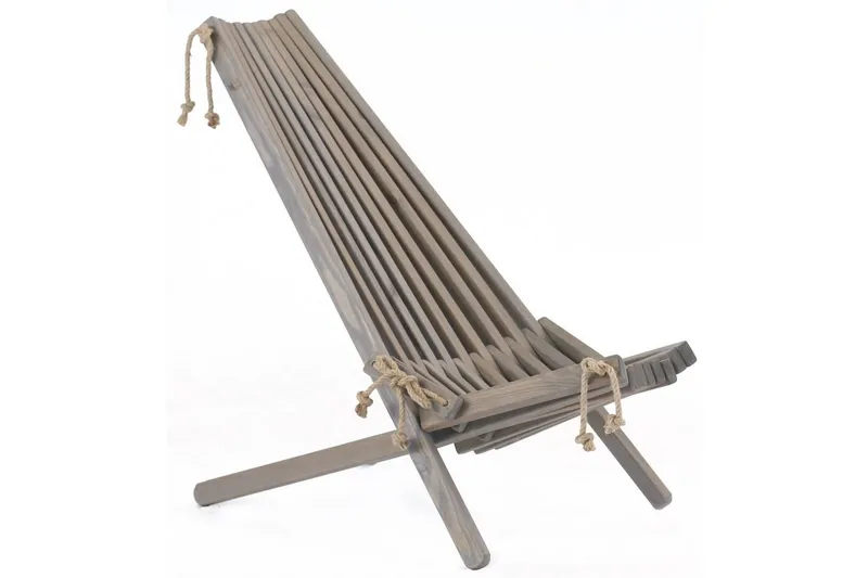 Ecochair EcoFurn Furu Oljad Grå - Furu Oljad Grå - Products - Utemöbler & utemiljö - Loungemöbler - Loungestol utomhus