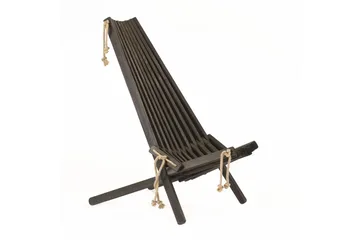 Ecochair EcoFurn Furu Svart Oljad - Furu Svart Oljad - Products - Utemöbler & utemiljö - Loungemöbler - Loungestol utomhus