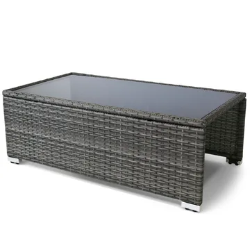 Exklusiv loungegrupp | Inbyggd förvaring | Grå konstrotting | Djursvik - Products - Utemöbler & utemiljö - Loungemöbler - Loungeset & loungegrupp