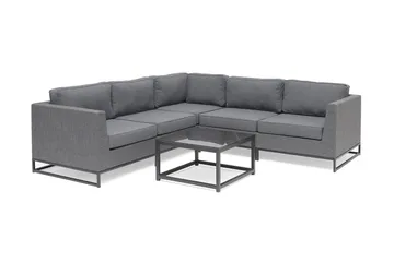 Hillerstorp Adelshamn Hörnsoffa Utomhus - Grå - Products - Utemöbler & utemiljö - Loungemöbler - Loungeset & loungegrupp