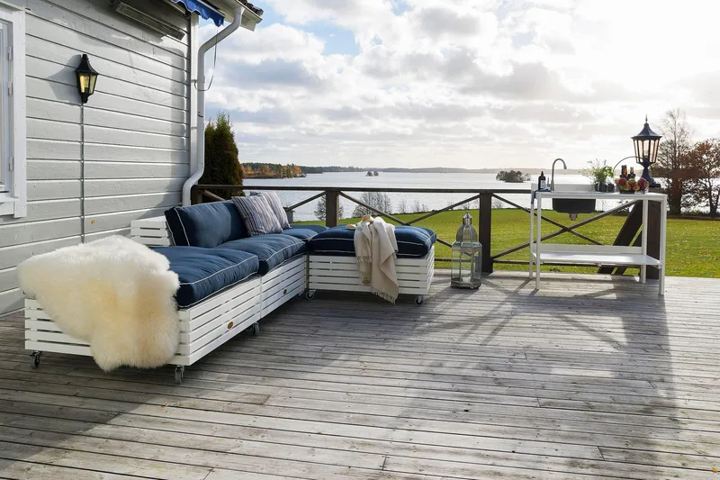 Hillerstorp Bara Vara Utefåtölj - Vitlaserad - Products - Utemöbler & utemiljö - Loungemöbler - Loungestol utomhus